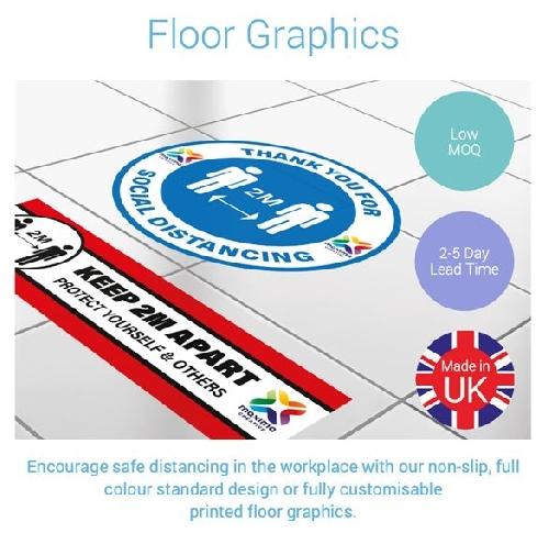 Back To Work Floor Graphics Social Distancing